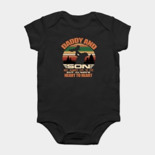 Daddy And Son Not Always Eye To Eye But Always Heart To Heart Baby Bodysuit